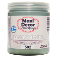 Χρώμα Κιμωλίας 250ml Maxi Decor Chalky 502 Μπλε Ραφ_CH502250